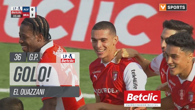 GOLO! Braga, El Ouazzani aos 36', Alverca 0-3 Braga