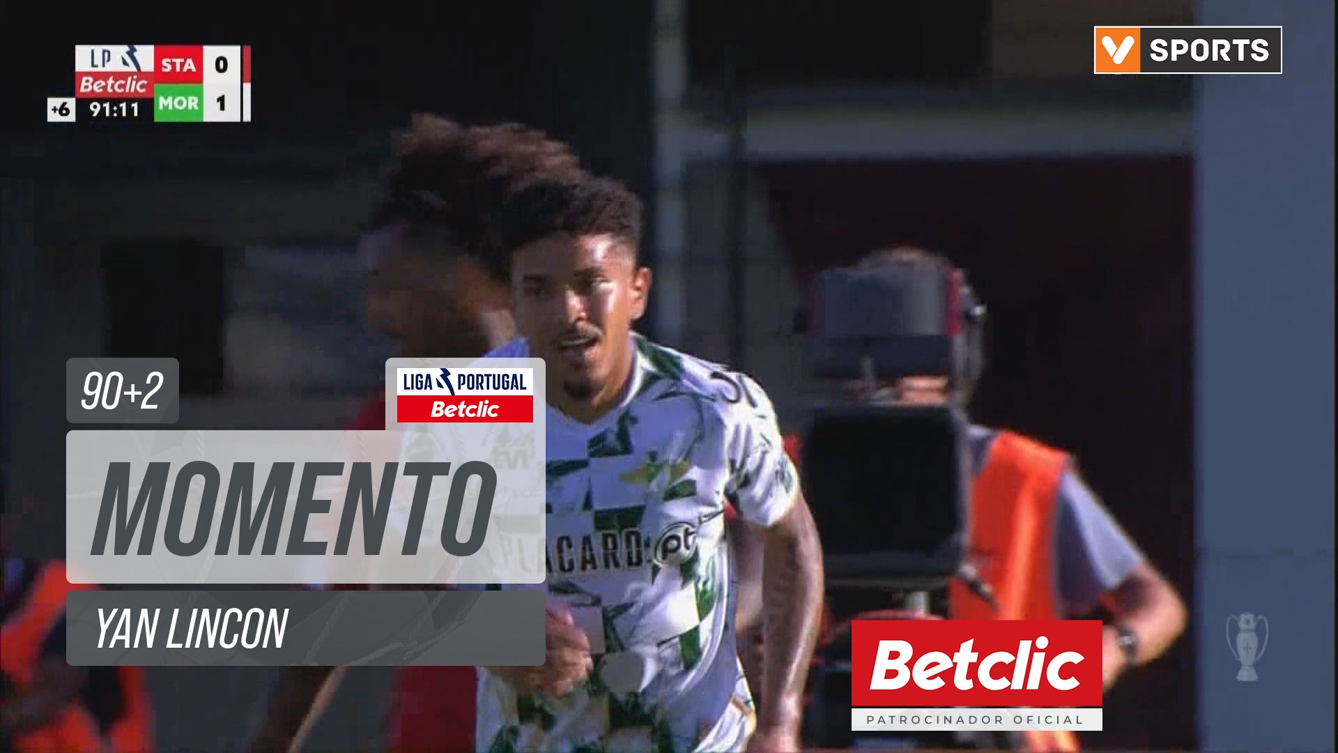 Moreirense, Jogada, Yan Lincon aos 90'+2'