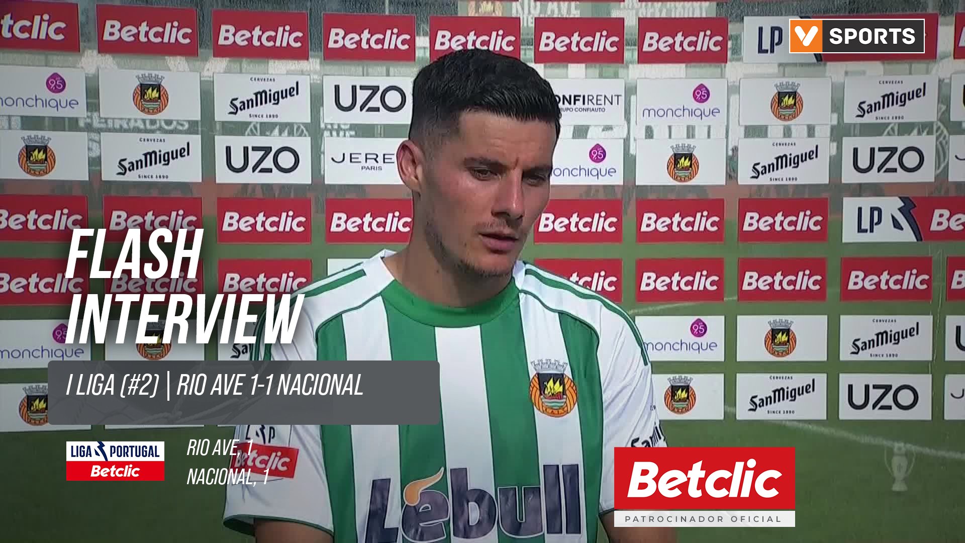 I Liga (#2) | Rio Ave 1-1 Nacional: Flash Interview Vrousai