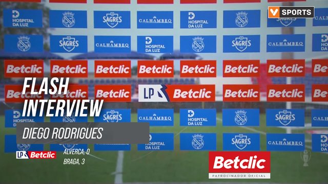I Liga (#2) | Alverca 0-3 Braga: Flash Interview Diego Rodrigues