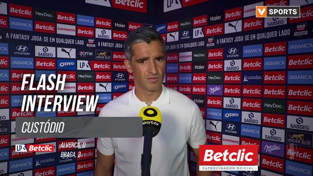 I Liga (#2) | Alverca 0-3 Braga: Flash Interview Custódio