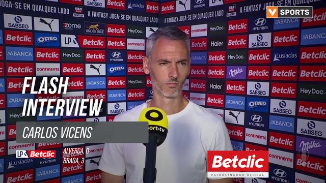 I Liga (#2) | Alverca 0-3 Braga: Flash Interview Carlos Vicens