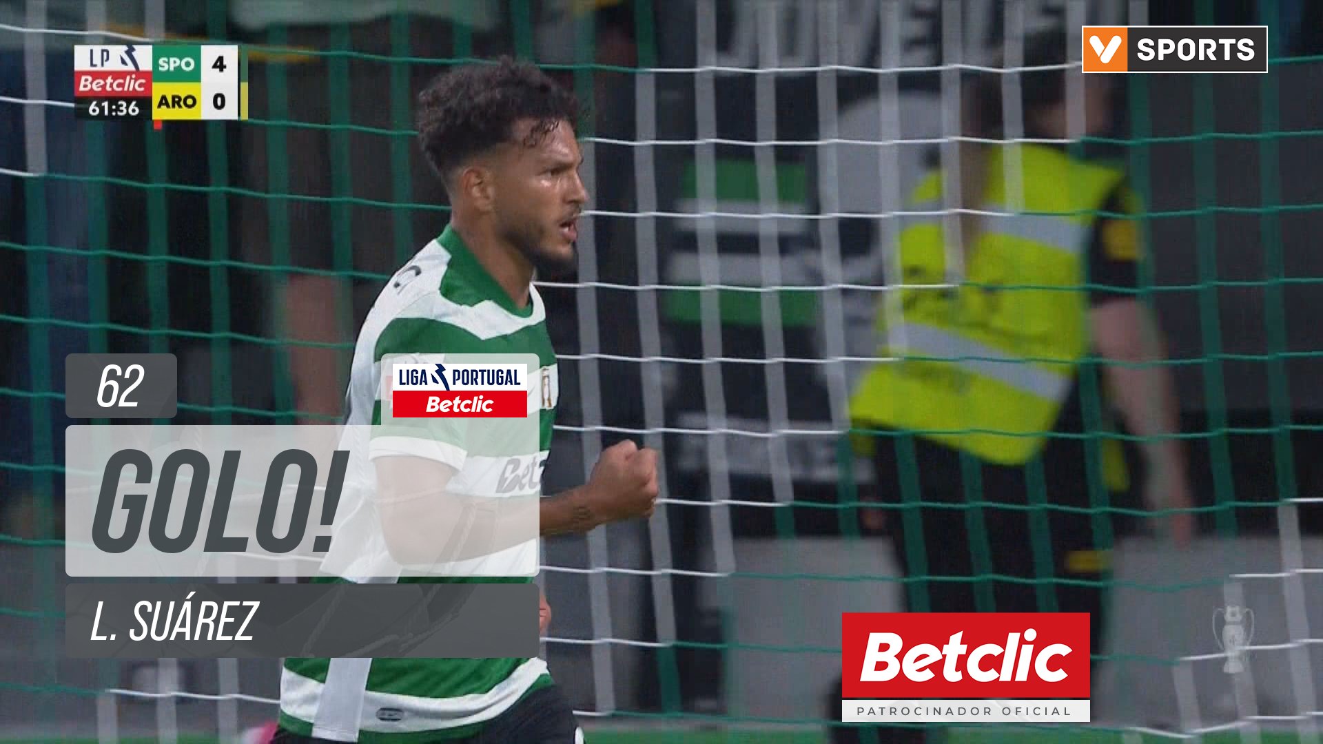GOLO! Sporting, L. Suárez aos 62', Sporting 5-0 Arouca
