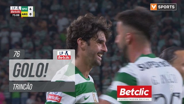 GOLO! Sporting, Trincão aos 76', Sporting 6-0 Arouca