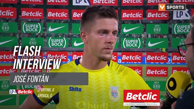 I Liga (#2) | Sporting 6-0 Arouca: Flash Interview José Fontán