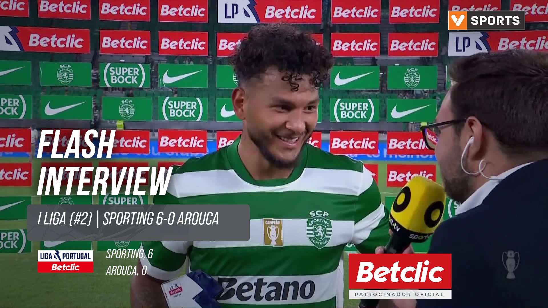 I Liga (#2) | Sporting 6-0 Arouca: Flash Interview L. Suárez