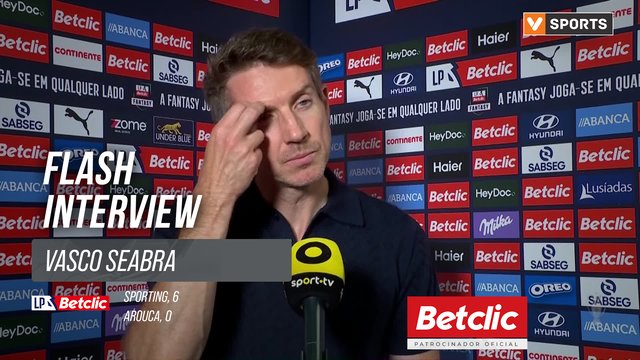 I Liga (#2) | Sporting 6-0 Arouca: Flash Interview Vasco Seabra