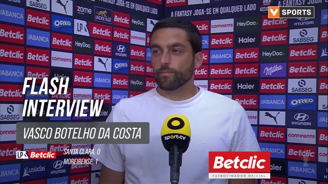 I Liga (#2) | Santa Clara 0-1 Moreirense: Flash Interview Vasco Botelho da Costa