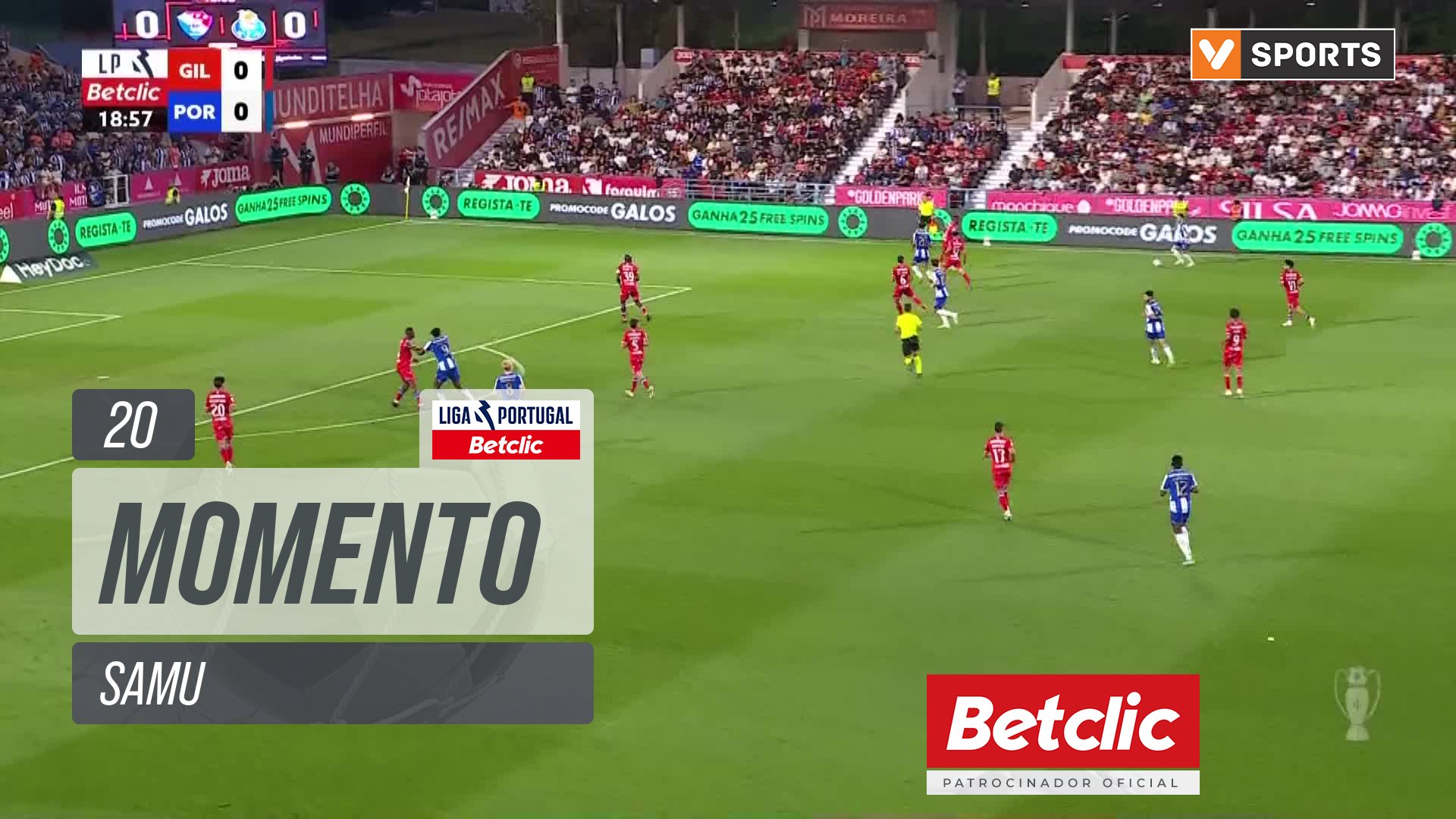 FC Porto, Jogada, Samu aos 20'