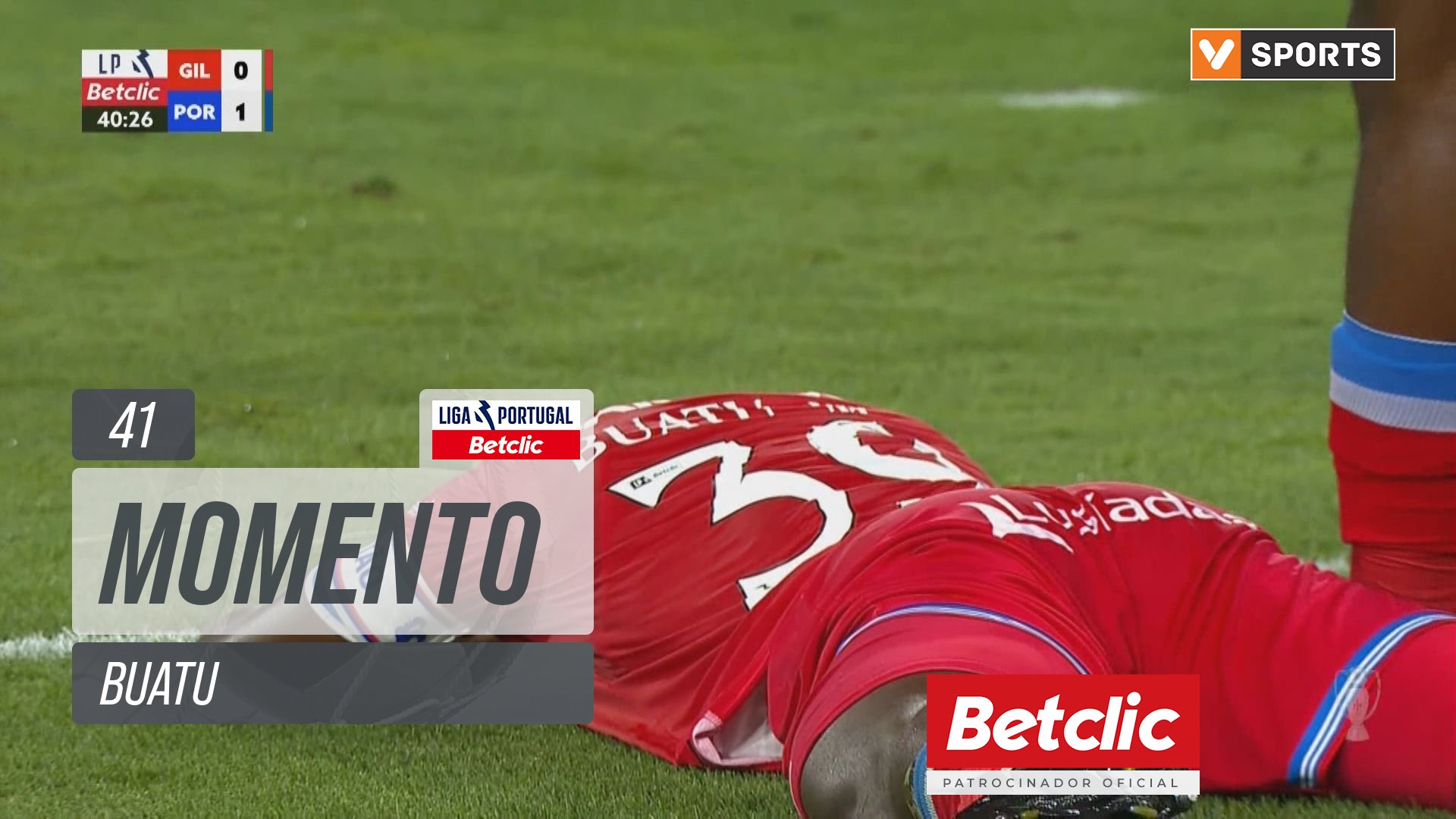 Gil Vicente, Jogada, Buatu aos 41'