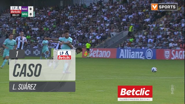 Sporting, Caso, L. Suárez aos 1'