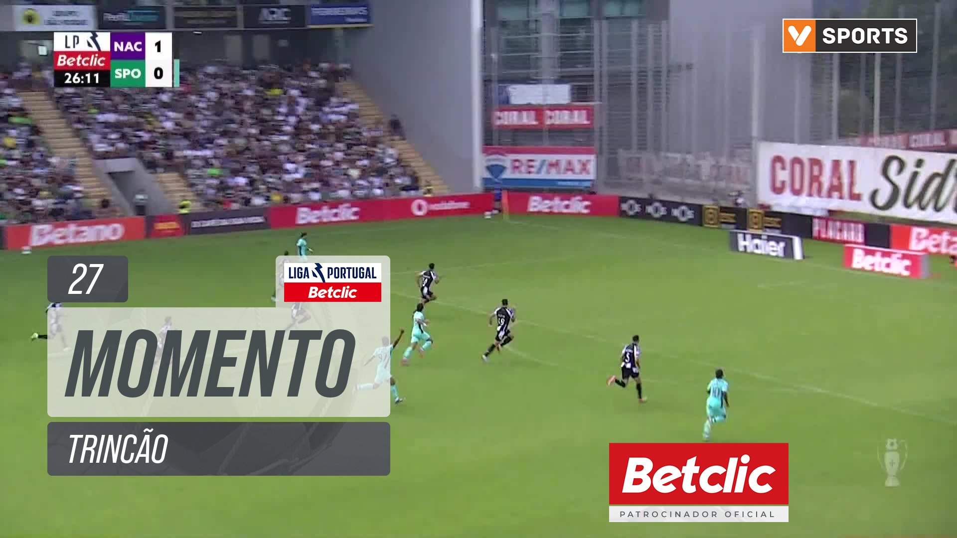 Sporting, Jogada, Trincão aos 27'