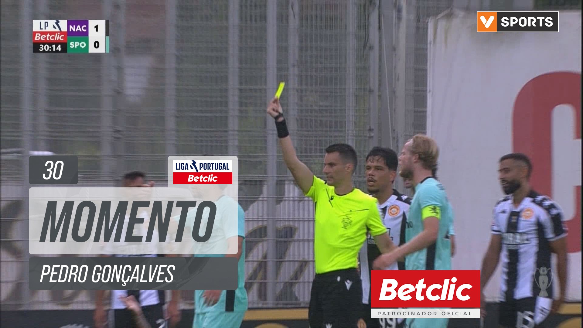 Sporting, Caso, Pedro Gonçalves aos 30'