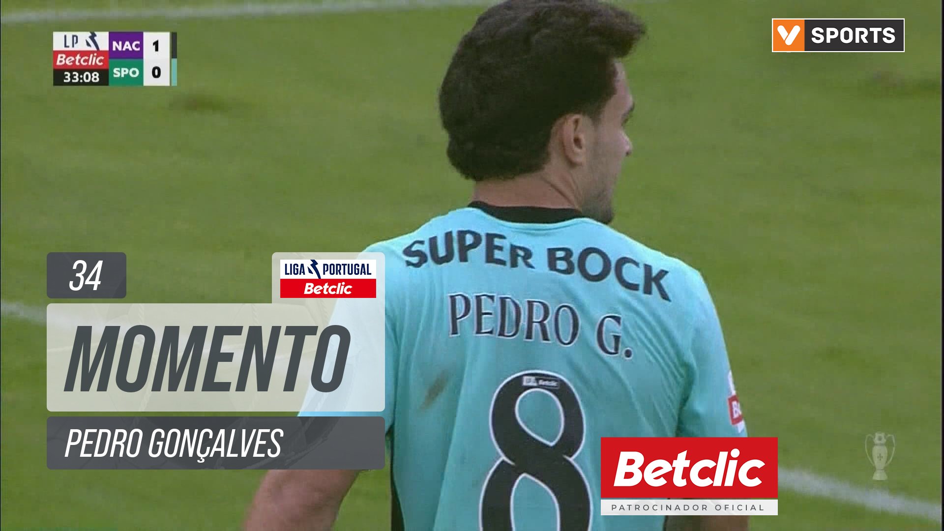 Sporting, Jogada, Pedro Gonçalves aos 34'