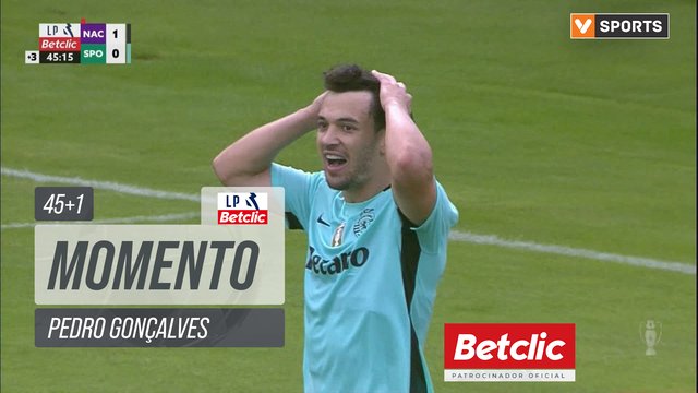 Sporting, Jogada, Pedro Gonçalves aos 45'+1'