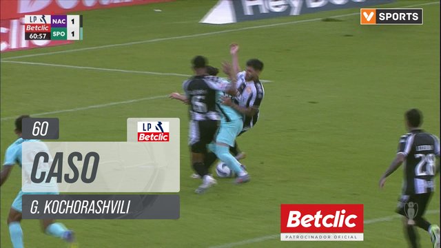 Sporting, Caso, G. Kochorashvili aos 60'