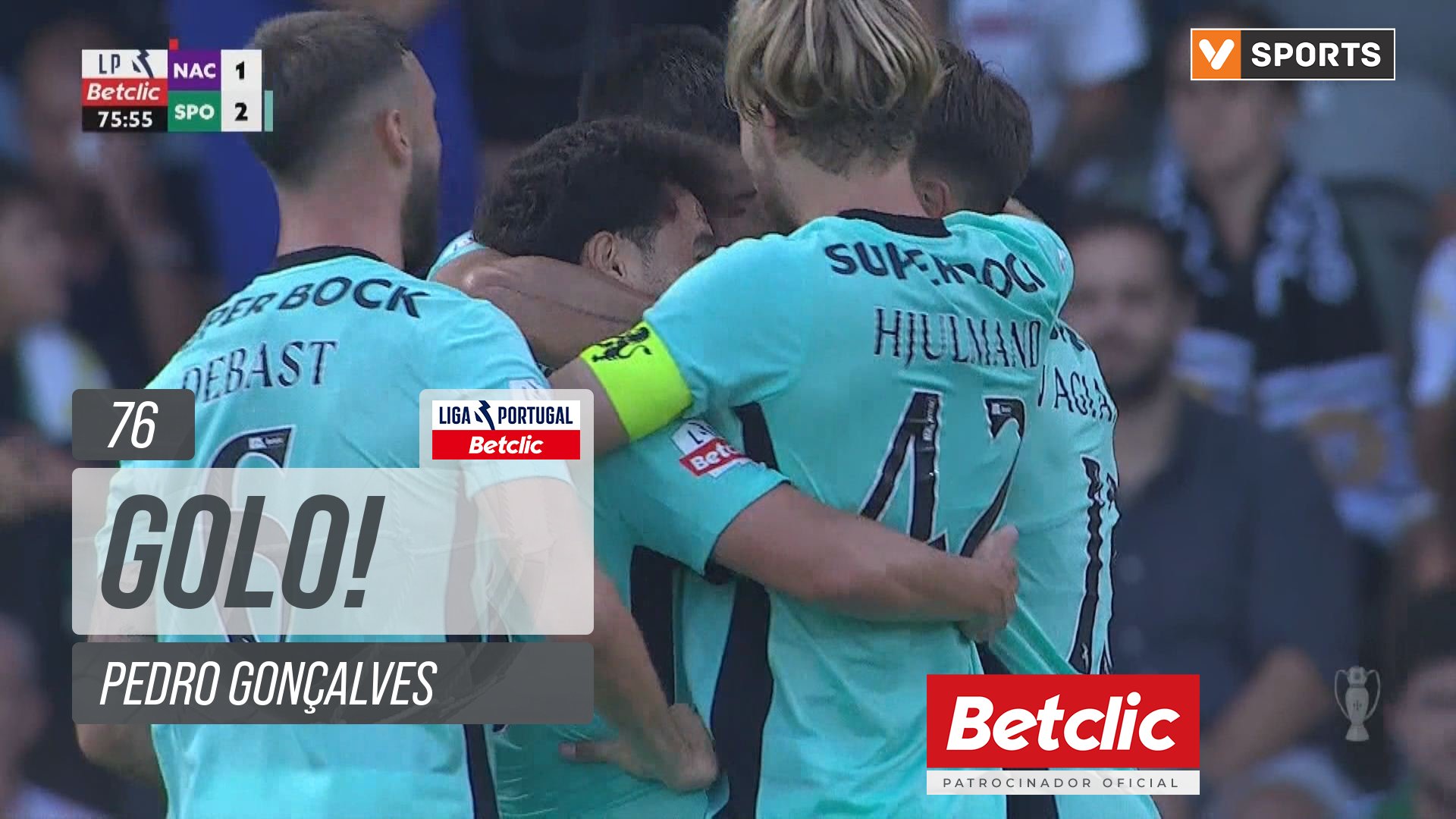 GOLO! Sporting, Pedro Gonçalves aos 76', Nacional 1-2 Sporting
