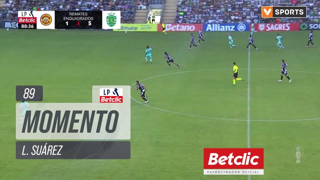 Sporting, Jogada, L. Suárez aos 89'