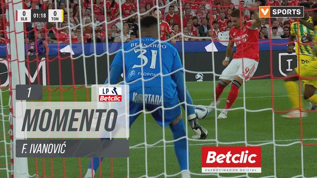 Benfica, Jogada, F. Ivanović aos 1'