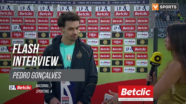 I Liga (#3) | Nacional 1-4 Sporting: Flash Interview Pedro Gonçalves