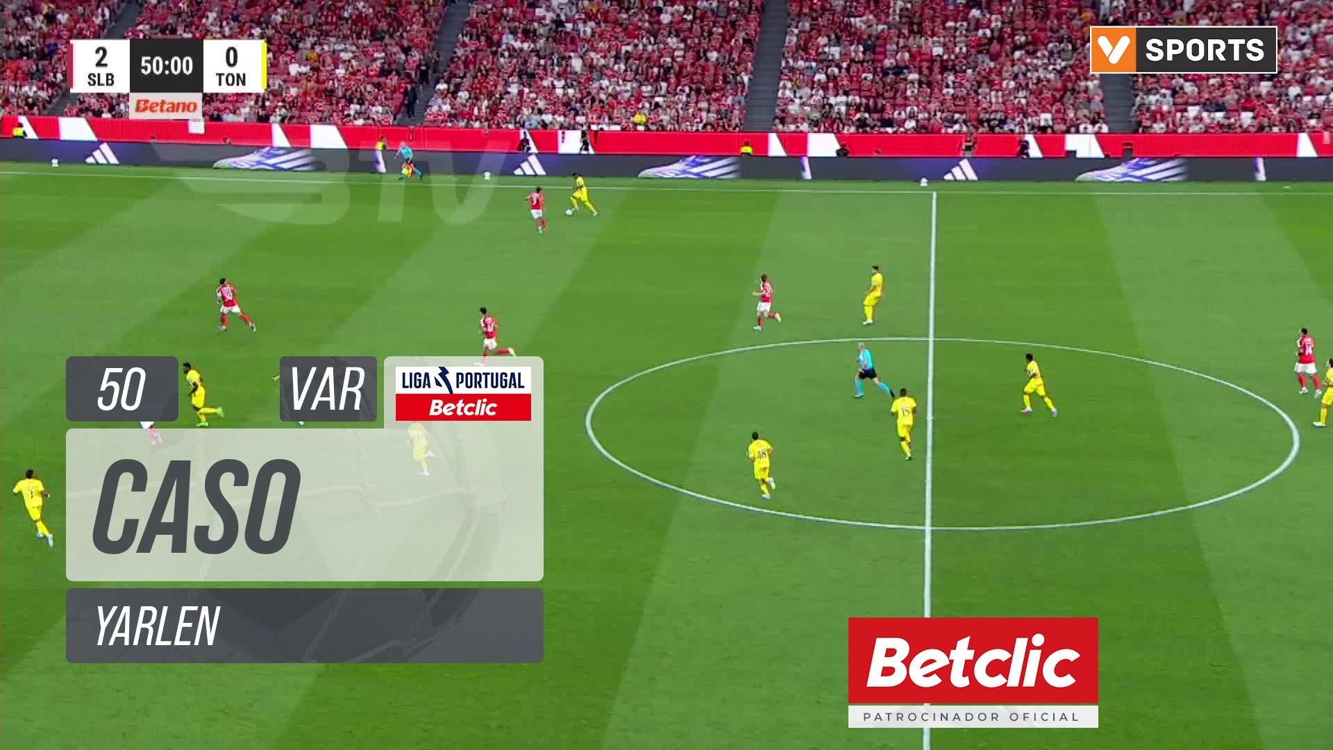 Tondela, Caso, Yarlen aos 50'