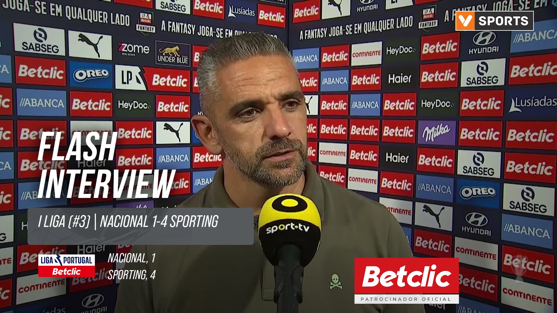 I Liga (#3) | Nacional 1-4 Sporting: Flash Interview Rui Borges