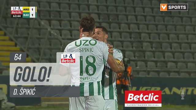 GOLO! Rio Ave, D. Špikić aos 64', Arouca 1-2 Rio Ave