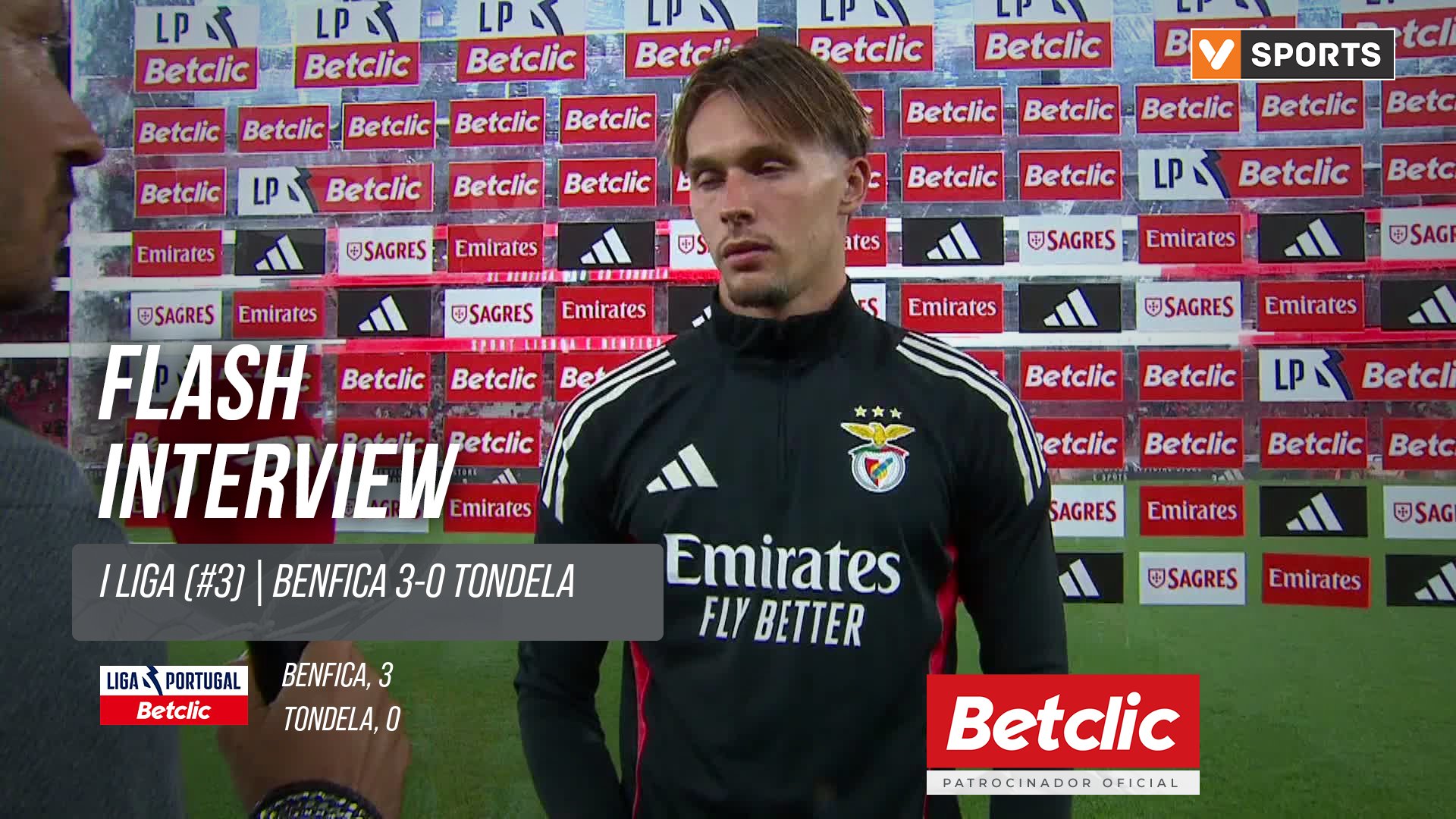 I Liga (#3) | Benfica 3-0 Tondela: Flash Interview A. Dedić