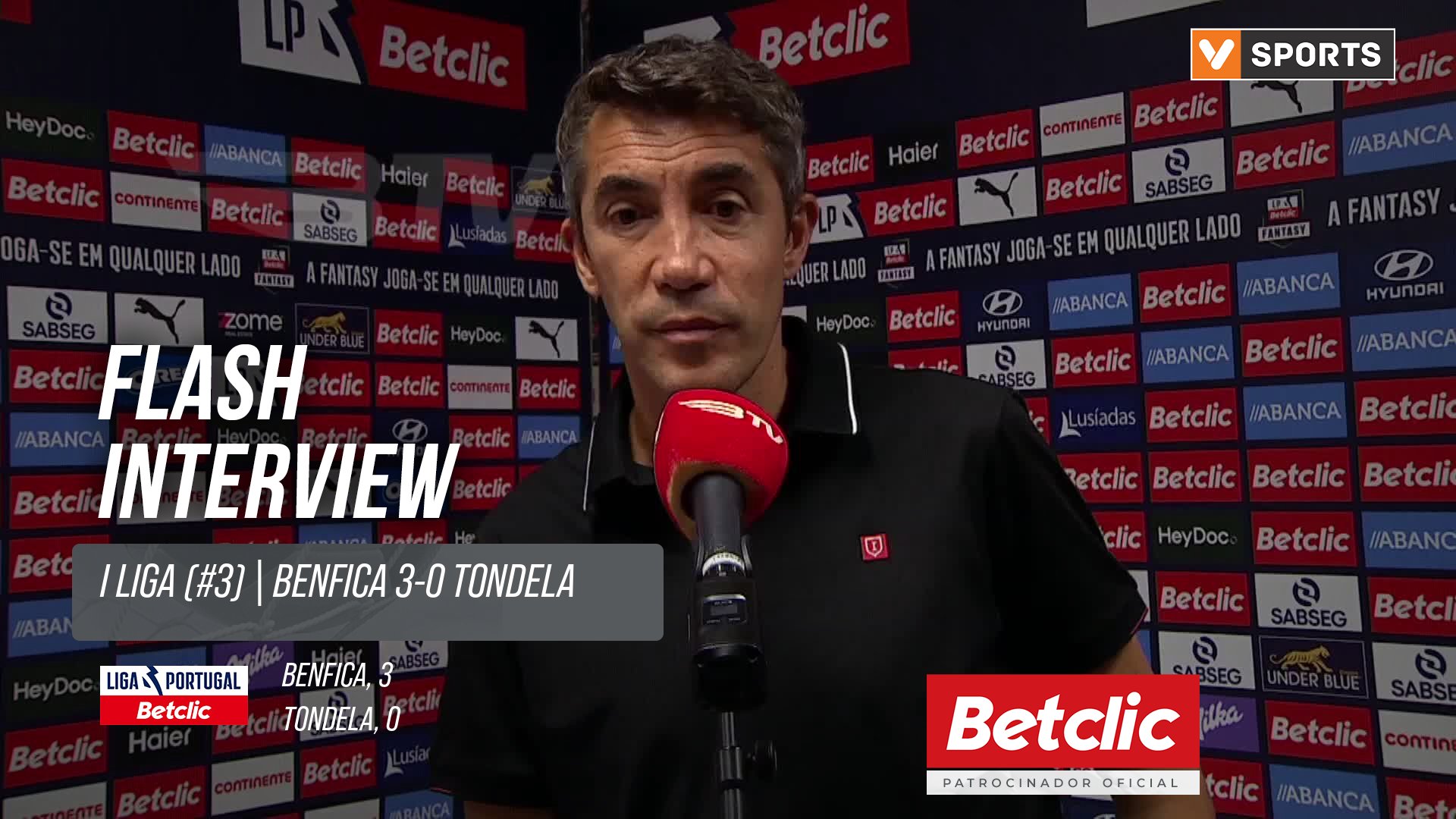 I Liga (#3) | Benfica 3-0 Tondela: Flash Interview Bruno Lage