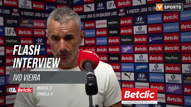 I Liga (#3) | Benfica 3-0 Tondela: Flash Interview Ivo Vieira