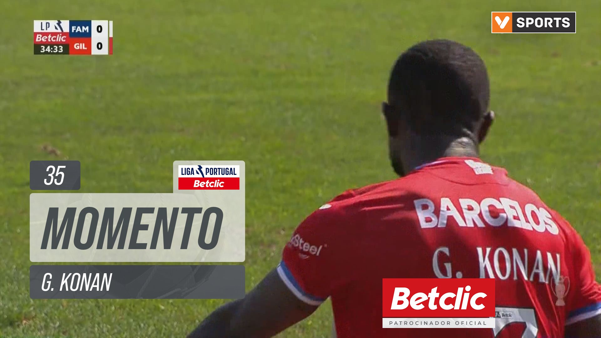 Gil Vicente, Jogada, G. Konan aos 35'