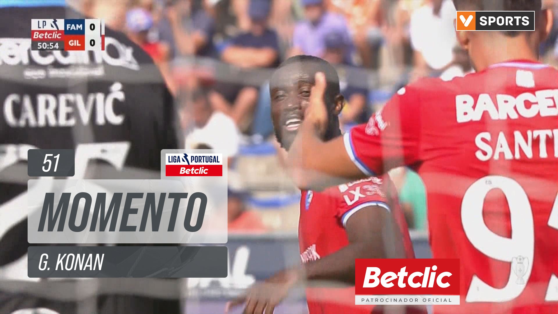 Gil Vicente, Jogada, G. Konan aos 51'