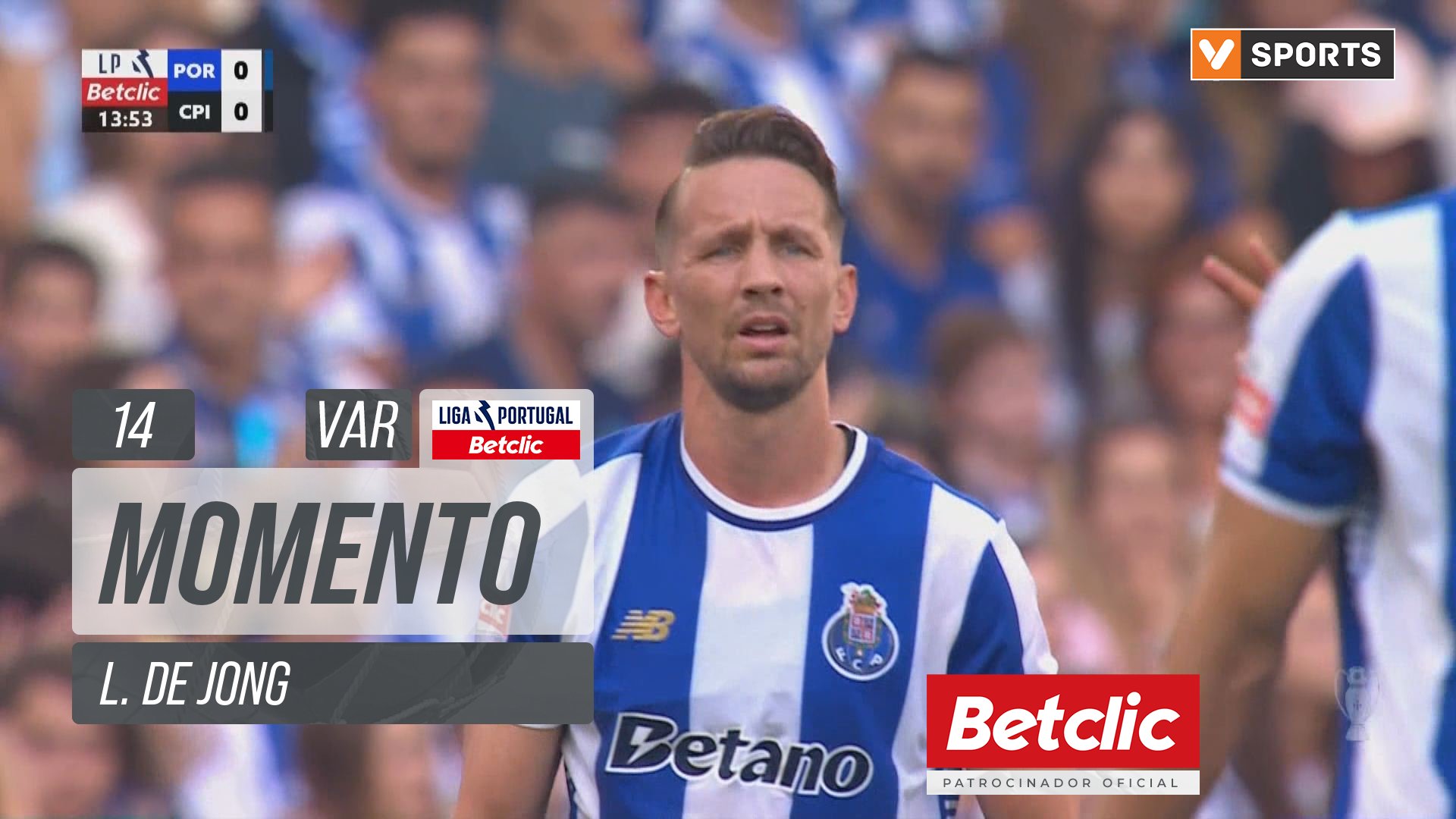 FC Porto, Jogada, L. de Jong aos 14'