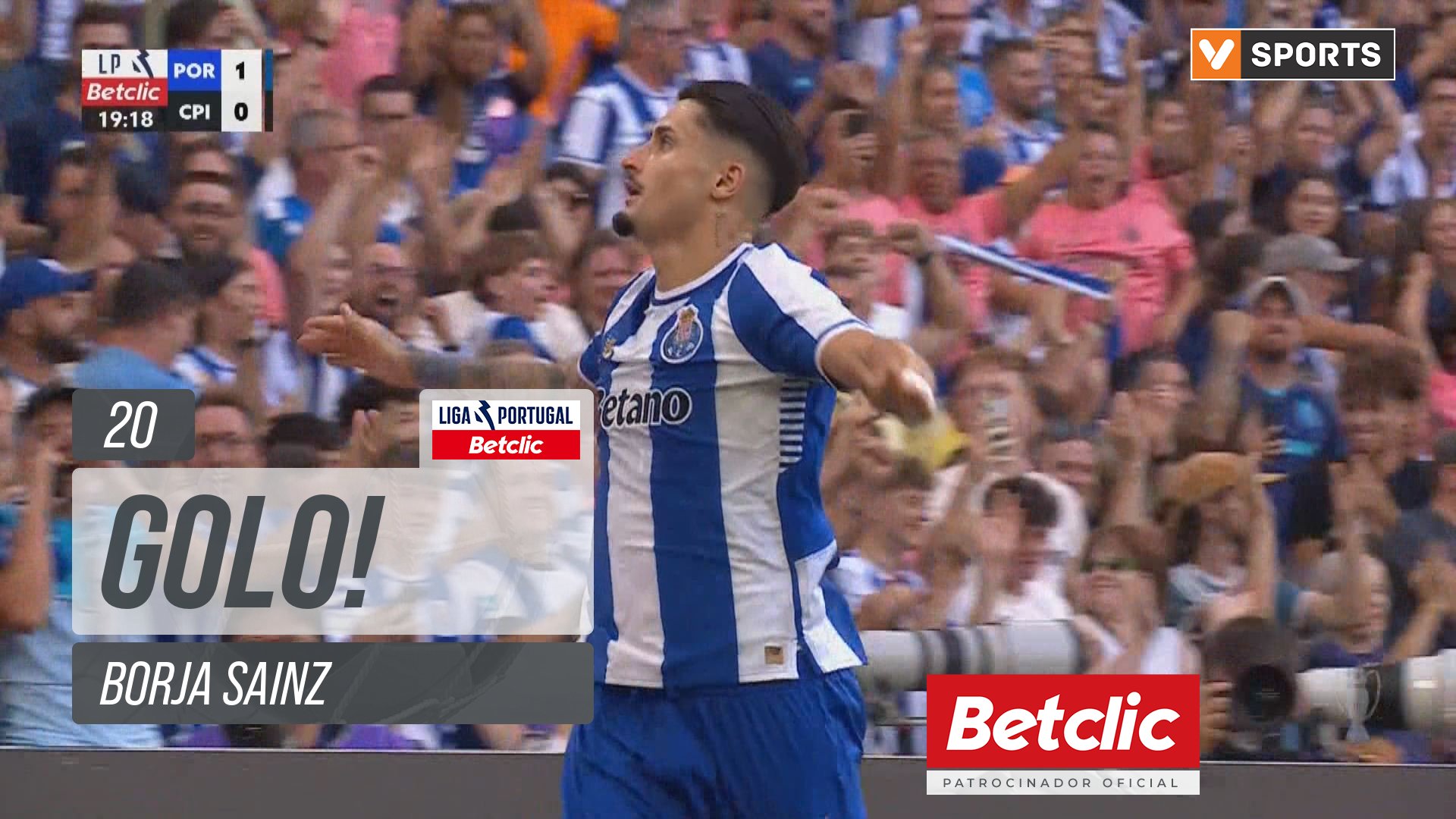 GOLO! FC Porto, Borja Sainz aos 20', FC Porto 1-0 Casa Pia