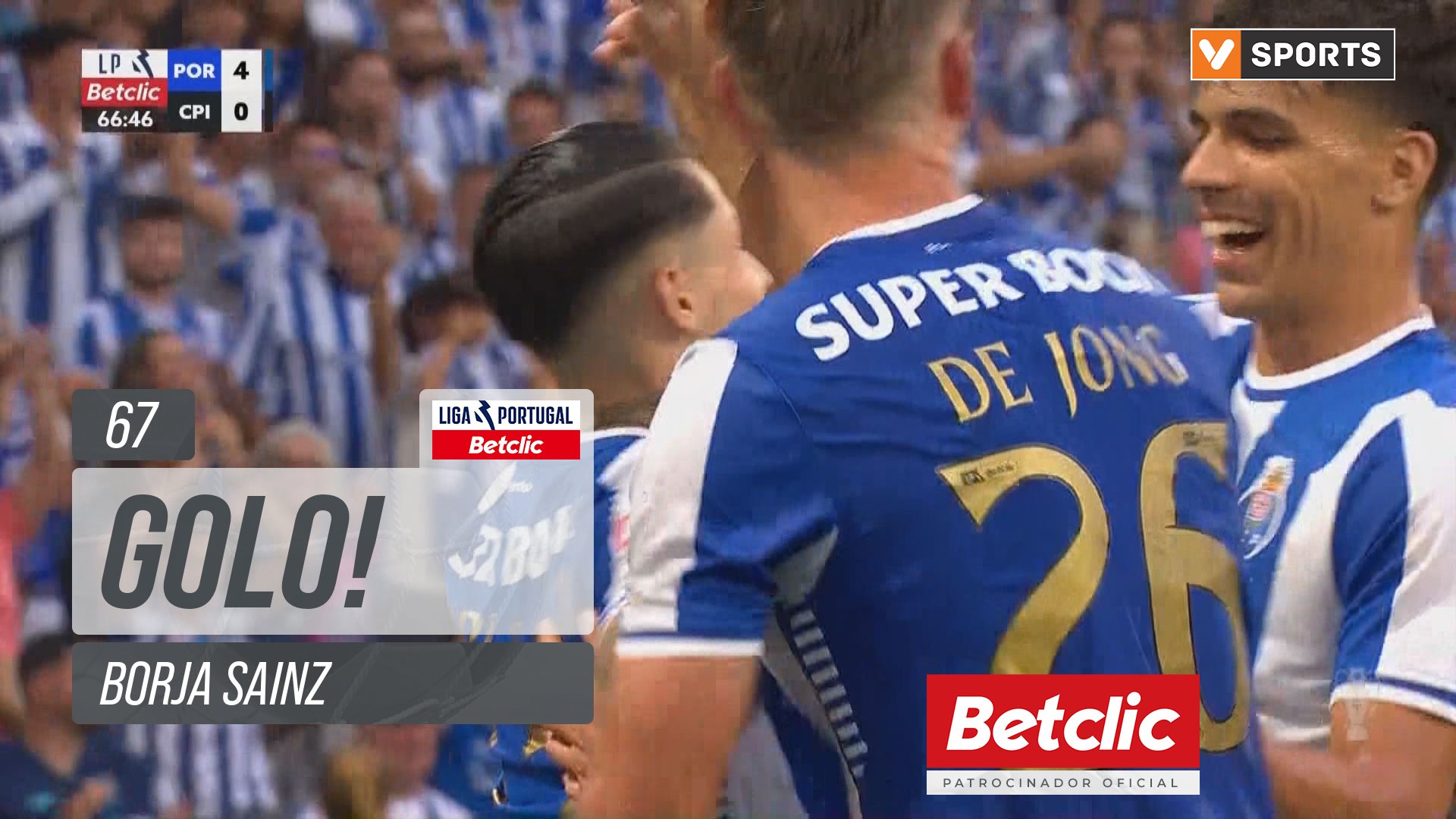 GOLO! FC Porto, Borja Sainz aos 67', FC Porto 4-0 Casa Pia