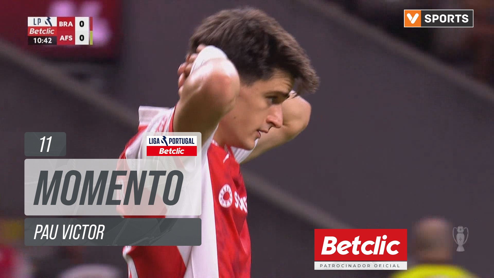 Braga, Jogada, Pau Victor aos 11'