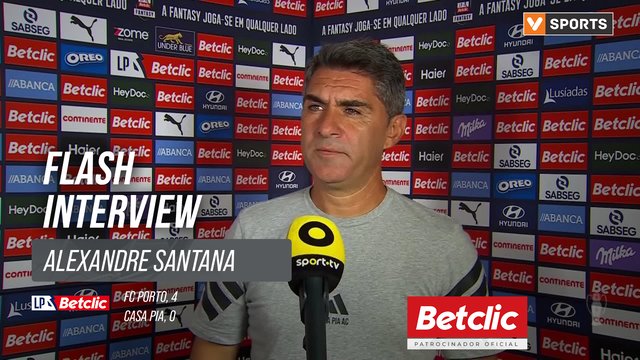 I Liga (#3) | FC Porto 4-0 Casa Pia: Flash Interview Alexandre Santana