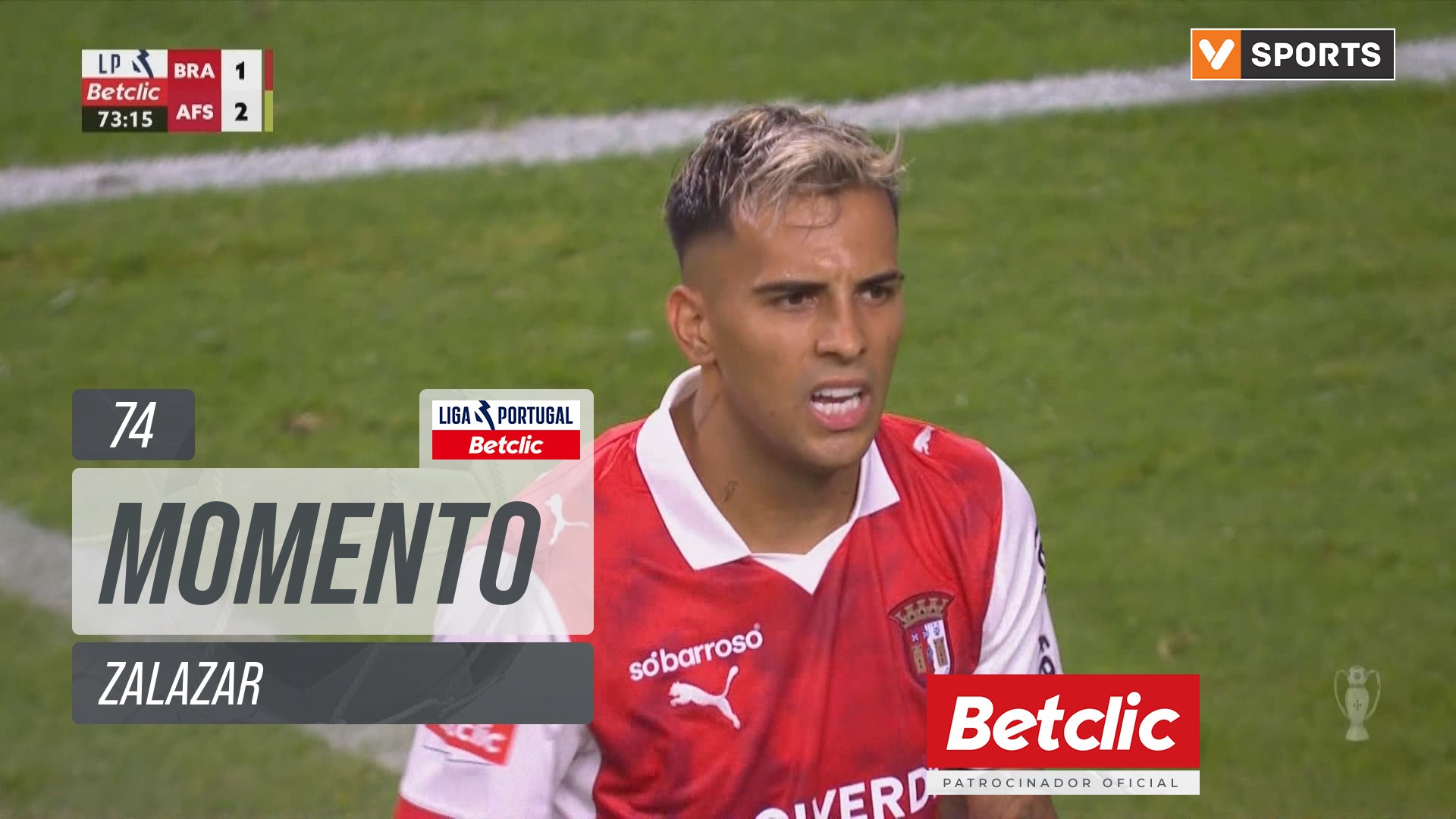 Braga, Jogada, Zalazar aos 74'