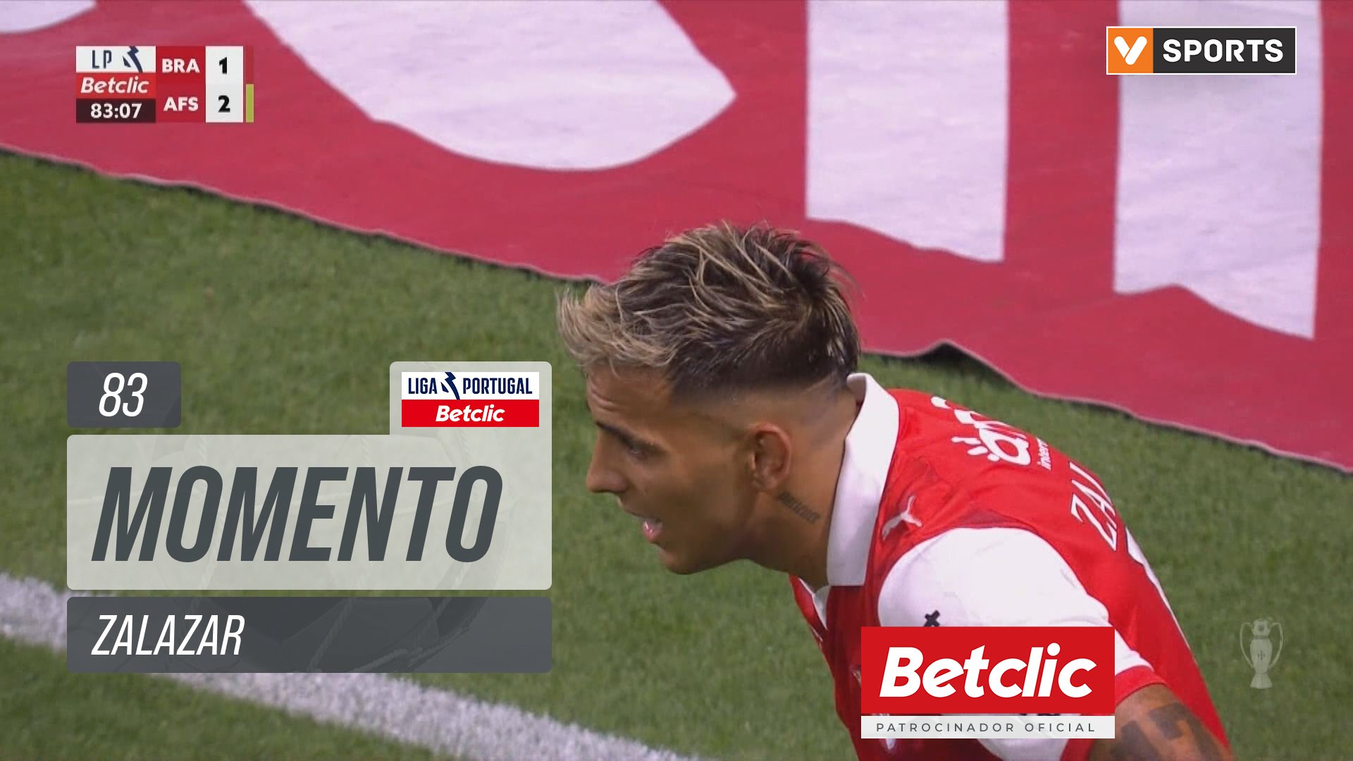 Braga, Jogada, Zalazar aos 83'