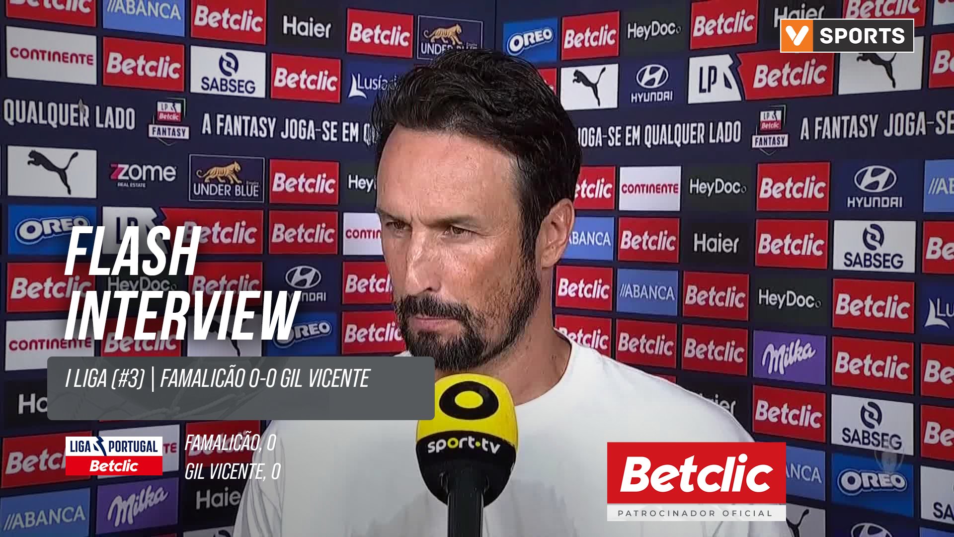 I Liga (#3) | Famalicão 0-0 Gil Vicente: Flash Interview César Peixoto