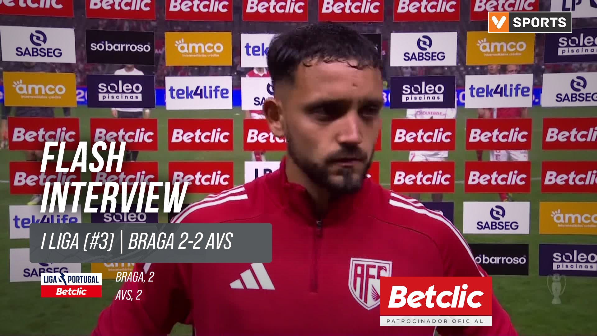 I Liga (#3) | Braga 2-2 AVS: Flash Interview D. Duarte