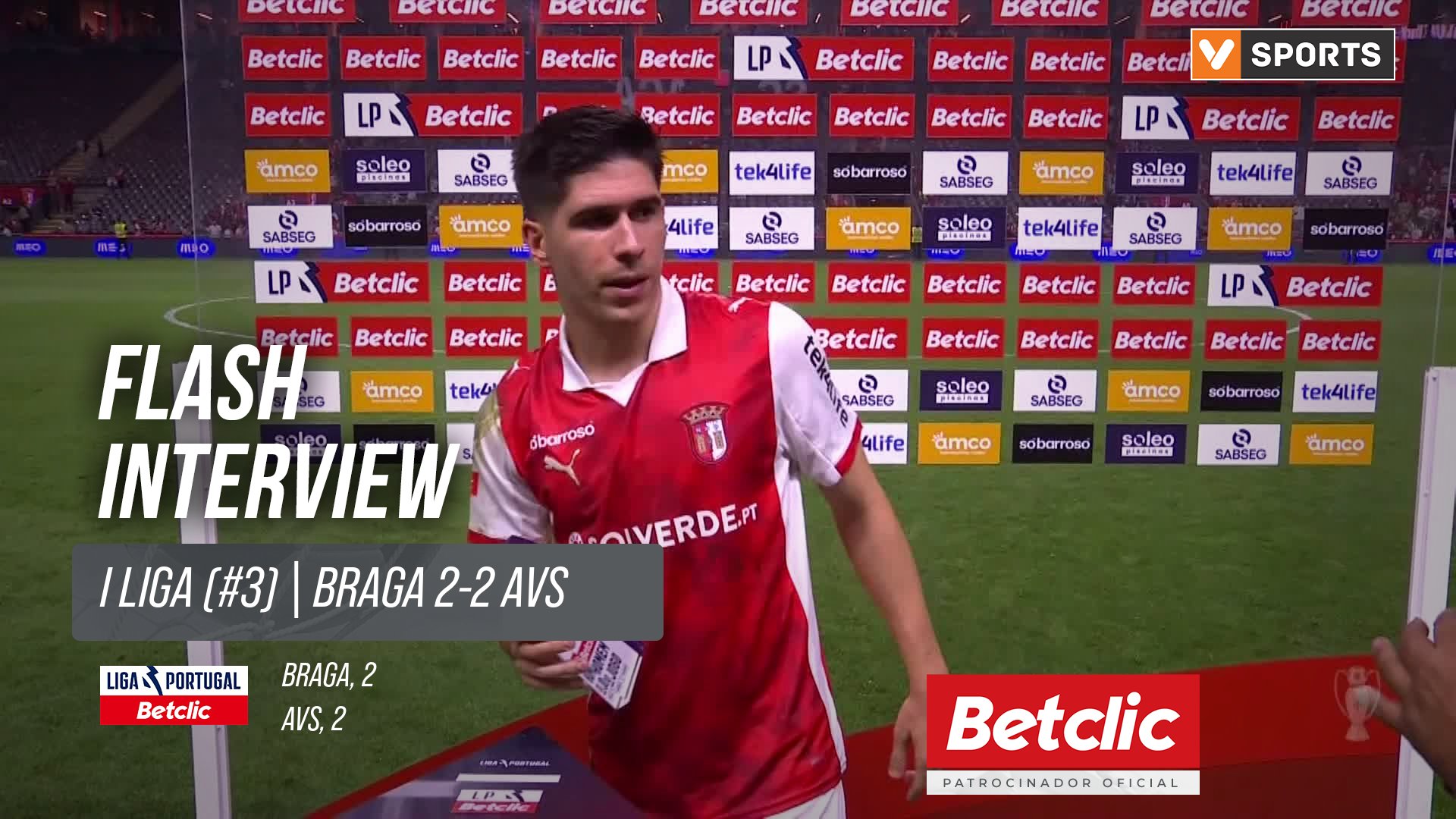 I Liga (#3) | Braga 2-2 AVS: Flash Interview Fran Navarro