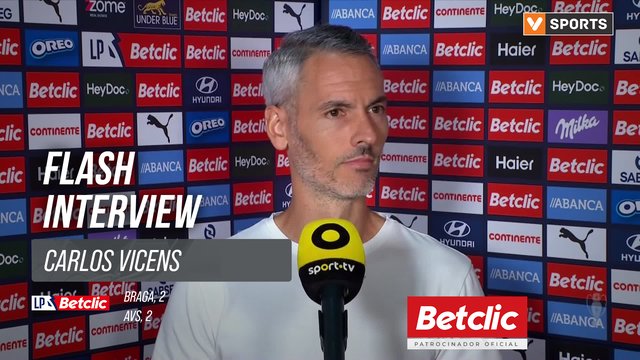 I Liga (#3) | Braga 2-2 AVS: Flash Interview Carlos Vicens