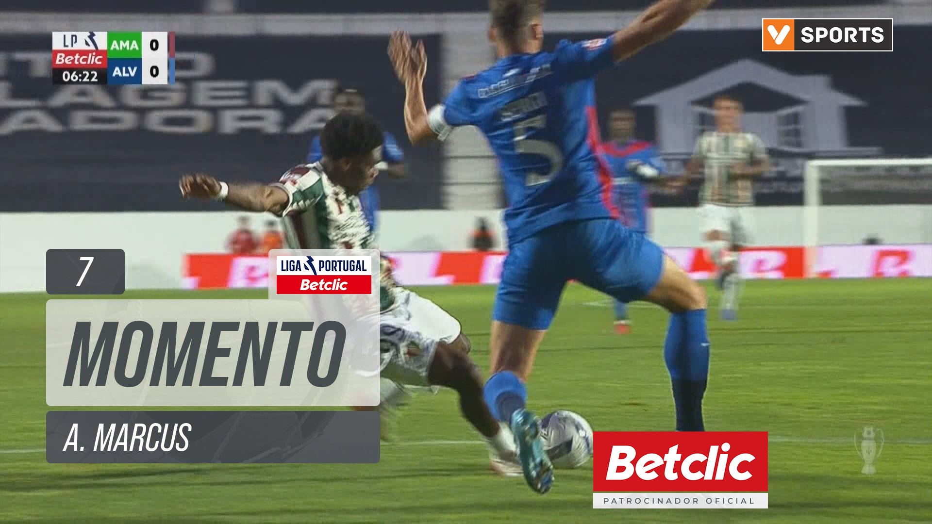 Estrela Amadora, Jogada, A. Marcus aos 7'