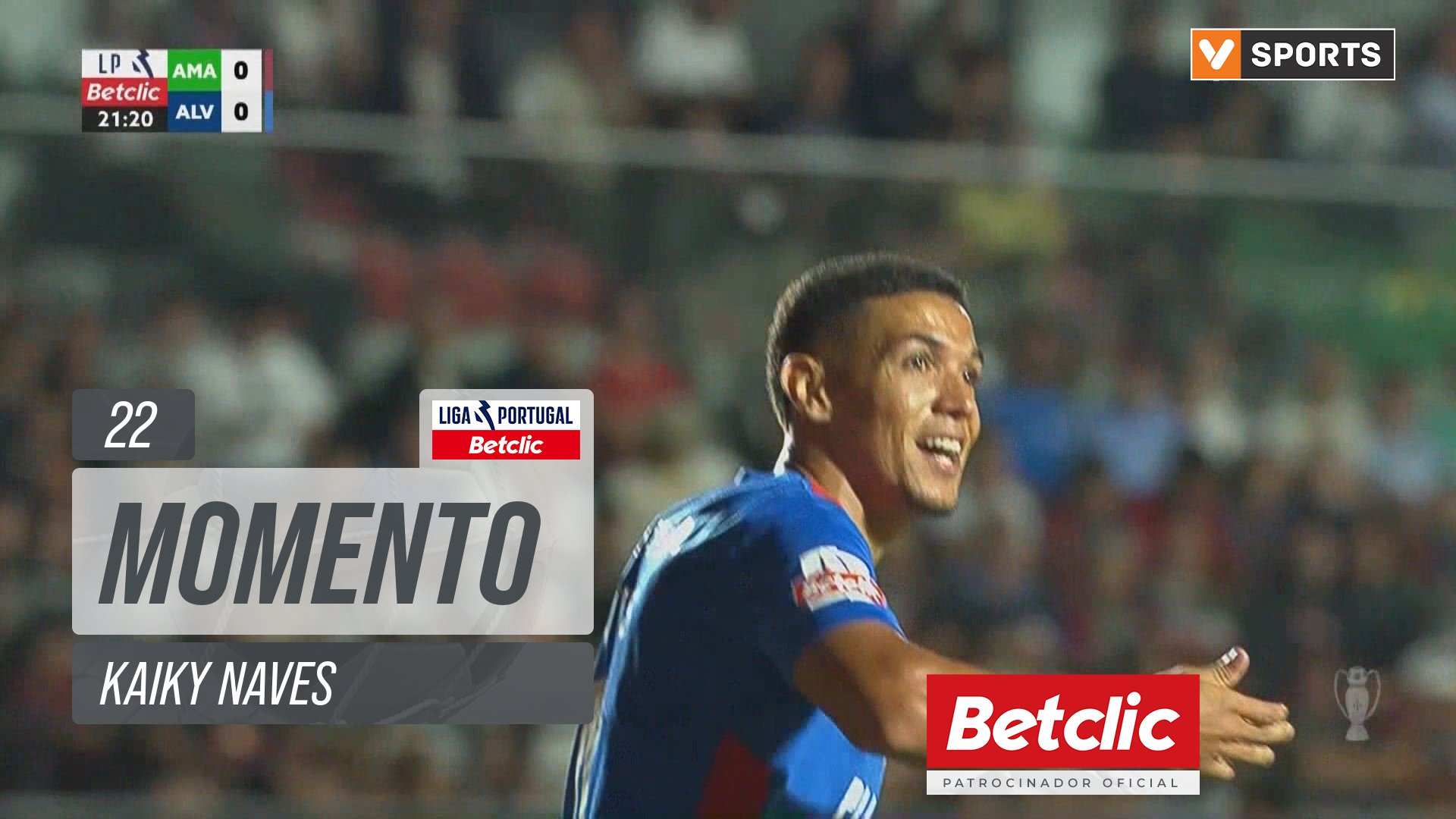 Alverca, Jogada, Kaiky Naves aos 22'