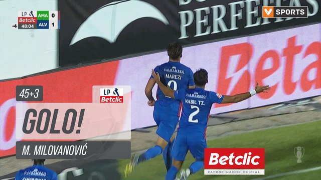 GOLO! Alverca, M. Milovanović aos 45'+3', Estrela Amadora 0-2 Alverca