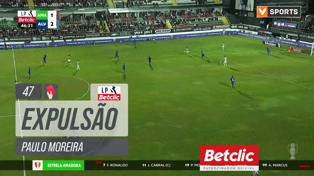 Estrela Amadora, Expulsão, Paulo Moreira aos 47'