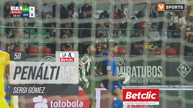 Alverca, Penálti, Sergi Gómez aos 58'