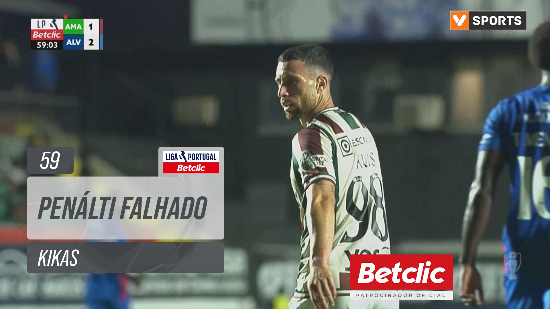 Estrela Amadora, Jogada, Kikas aos 59'
