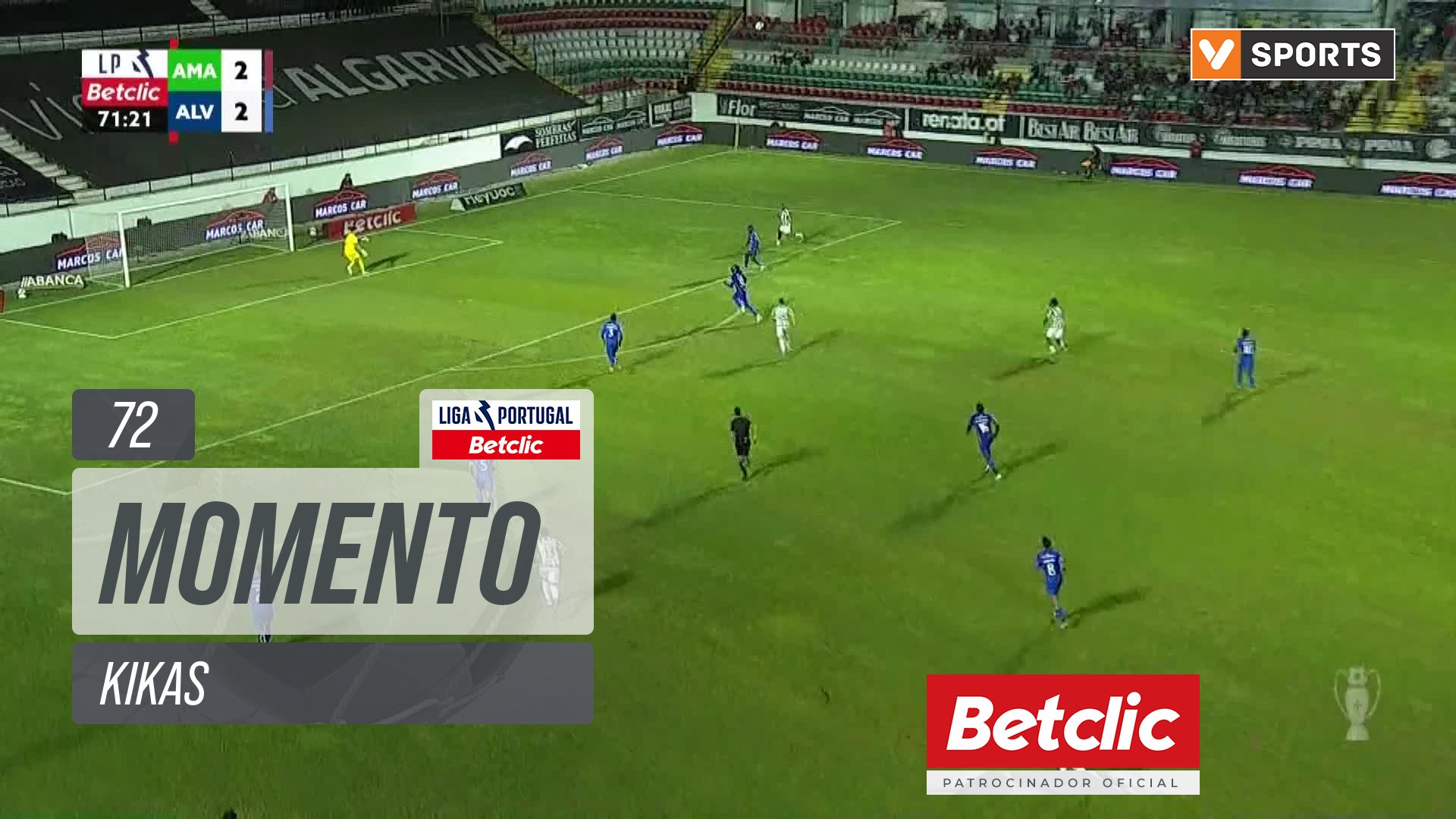 Estrela Amadora, Jogada, Kikas aos 72'